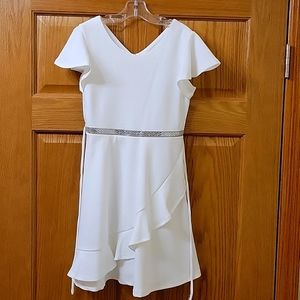 Size 8 Speechles White Formal Dress